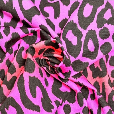 French Terry | Animal Skin | LEO | pink